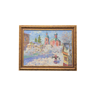 «У нас во дворе», Леонид Николаевич Виноградов, холст/масло, 1975 г.