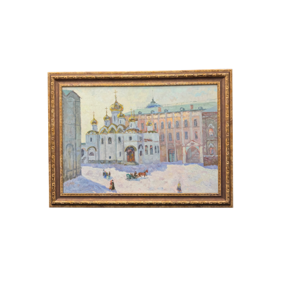 «Москва, Благовещенский собор», Леонид Николаевич Виноградов, холст/масло, 1959 г.